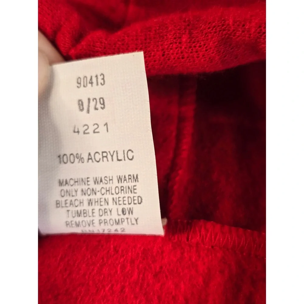 Vintage Sears 18-24m Medium Red Hooded Varsity Jacket Pants Set 80s Athleisure
